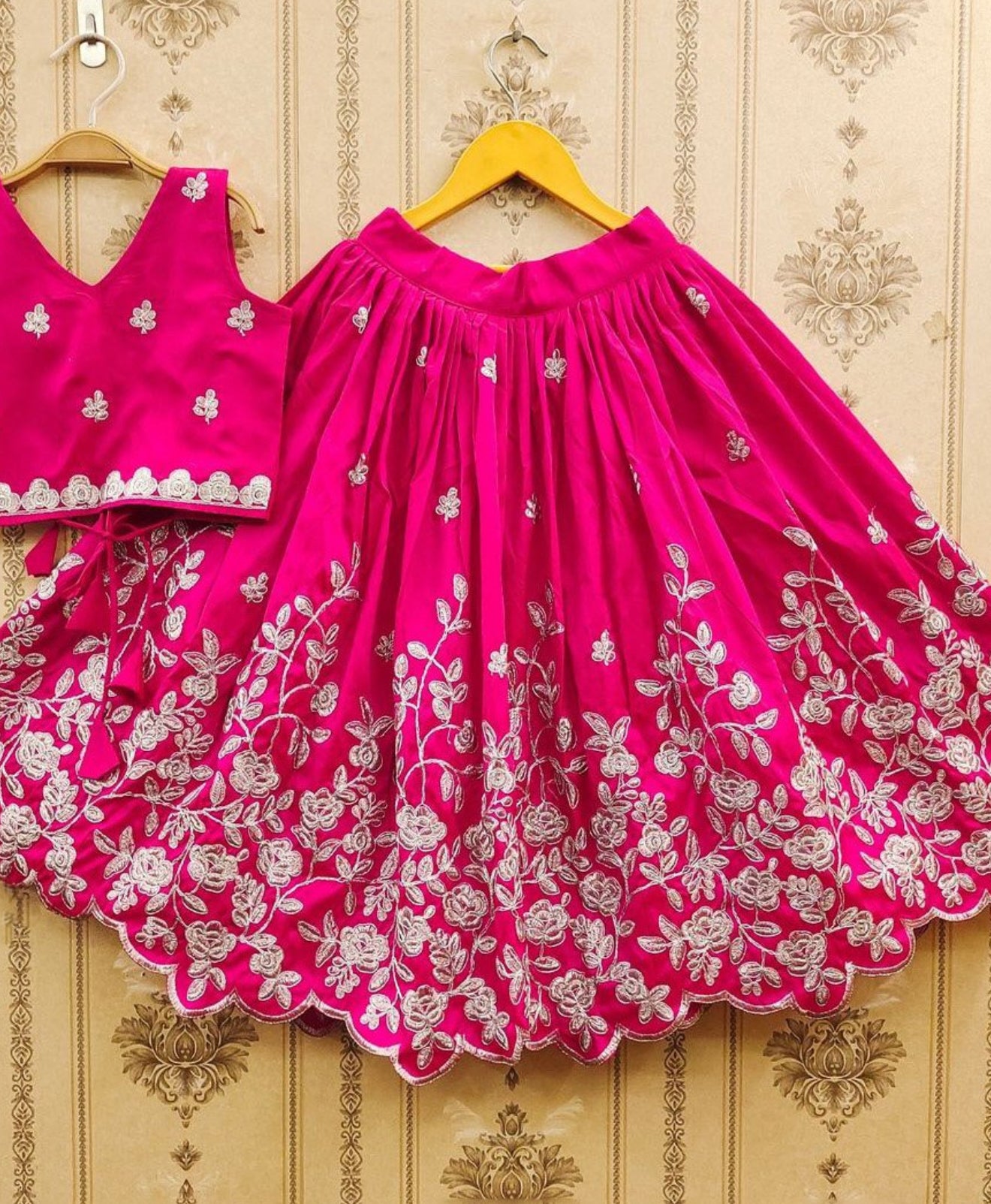 Girls Ready to Wear Silk Lehanga Set