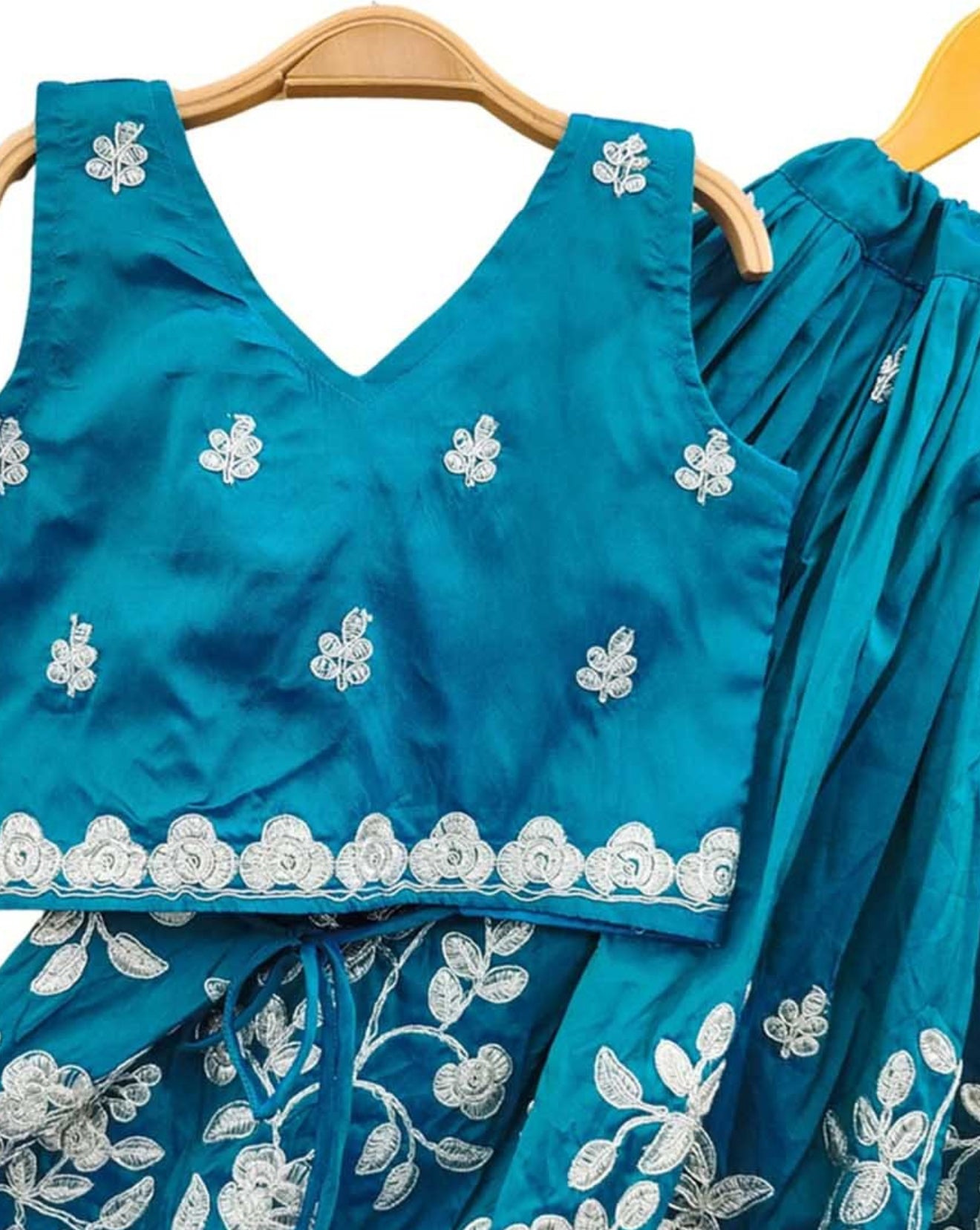 Girls Ready to Wear Silk Lehanga Set