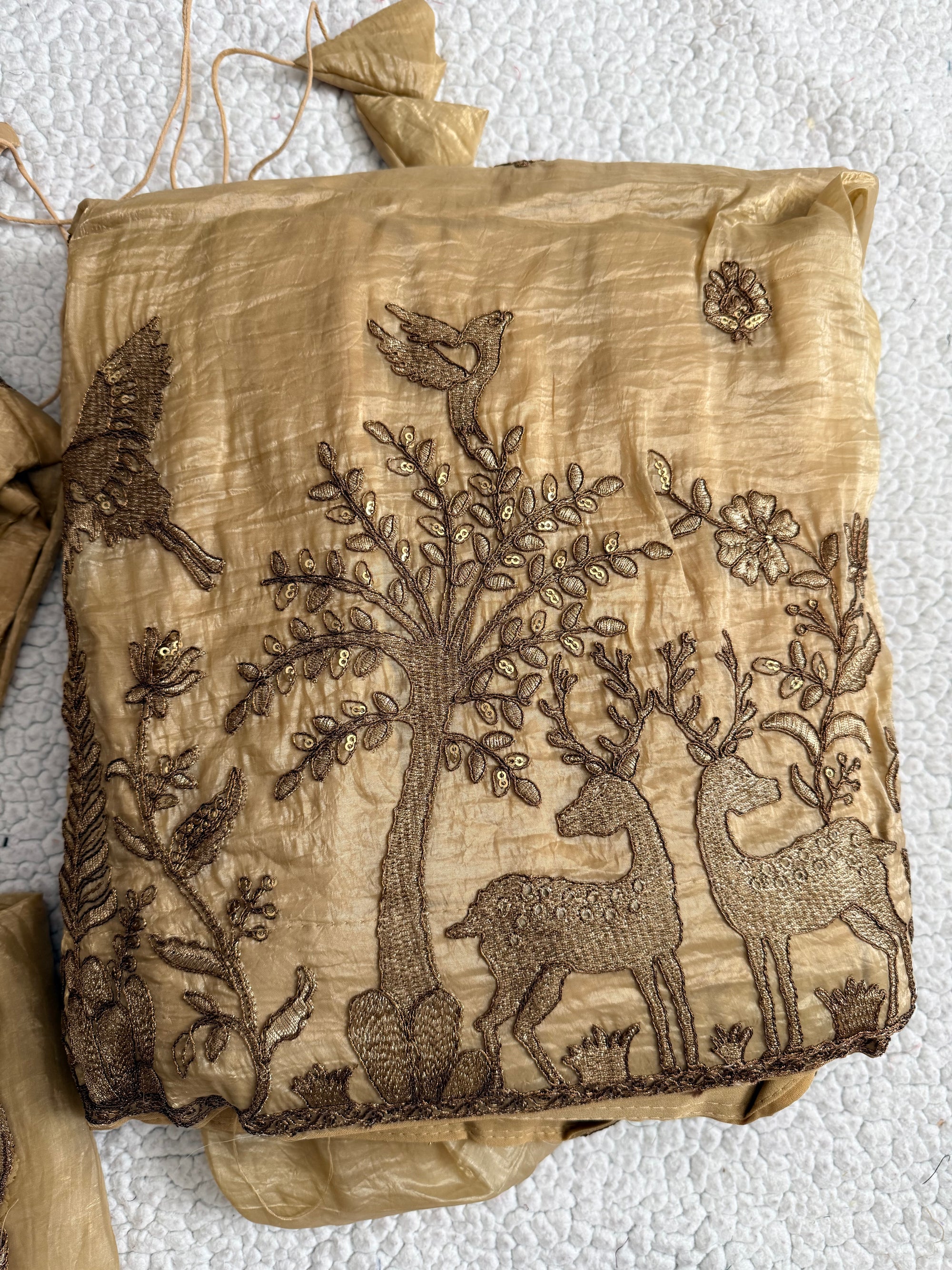 Crushed Silk Designer Lehanga Choli