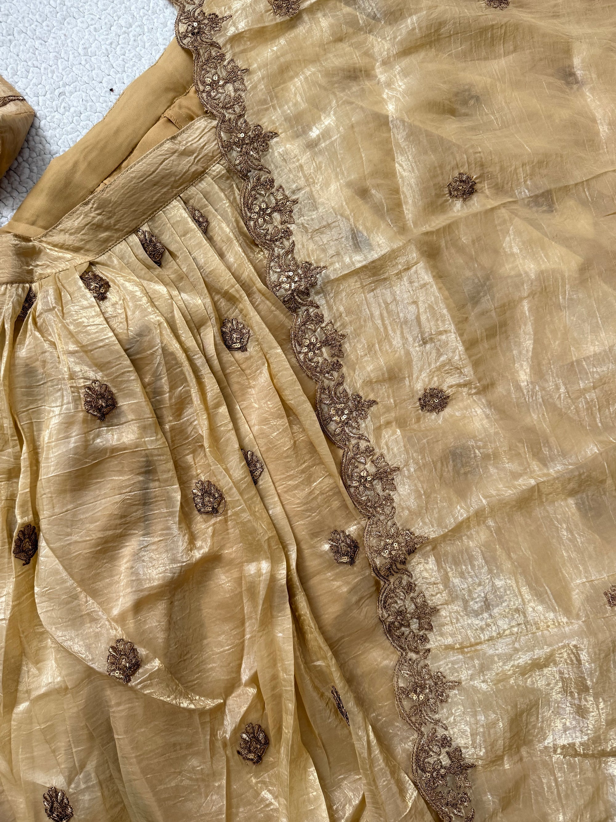 Crushed Silk Designer Lehanga Choli