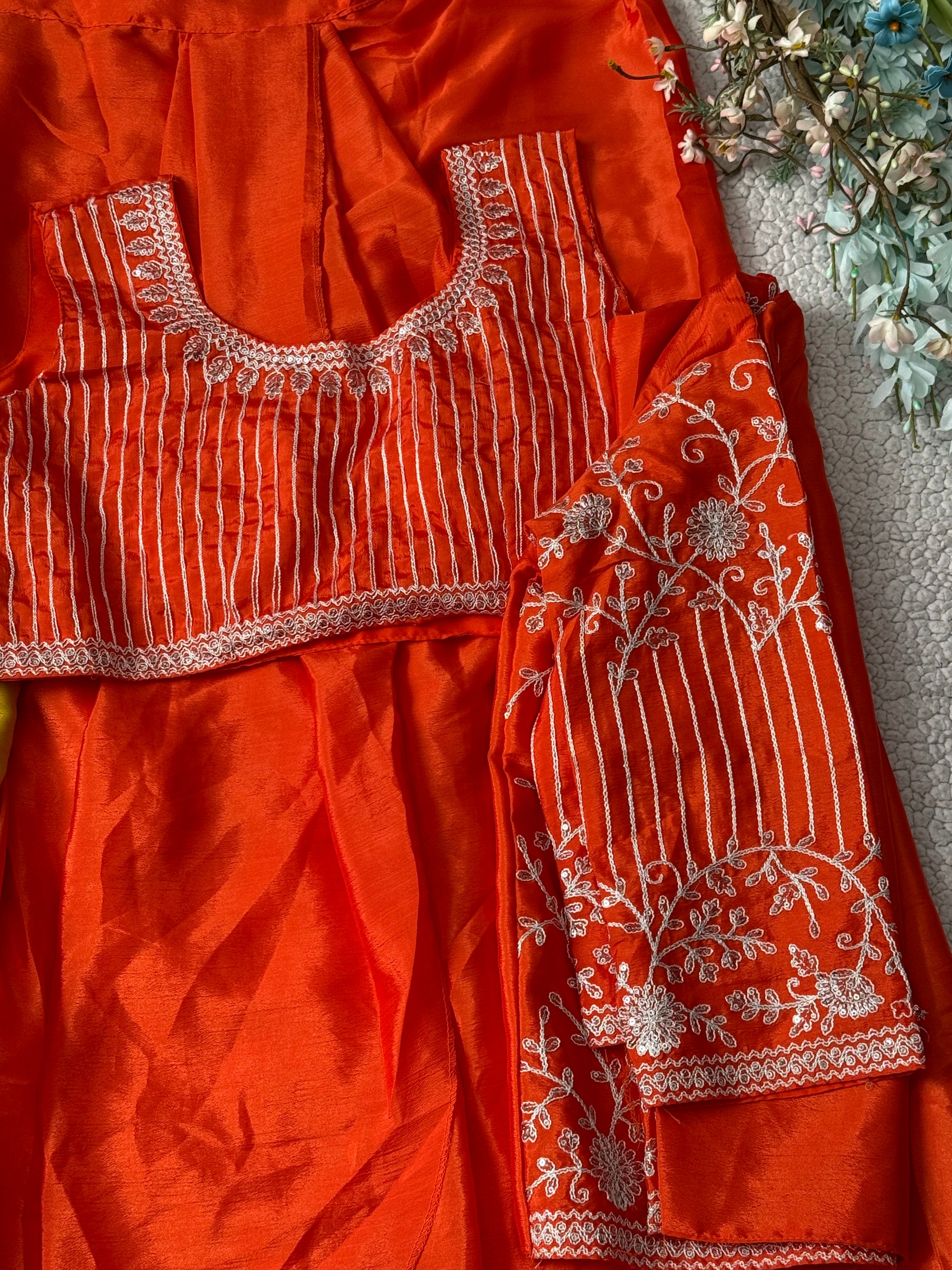 Chinon Party Wear Indo Western Dress