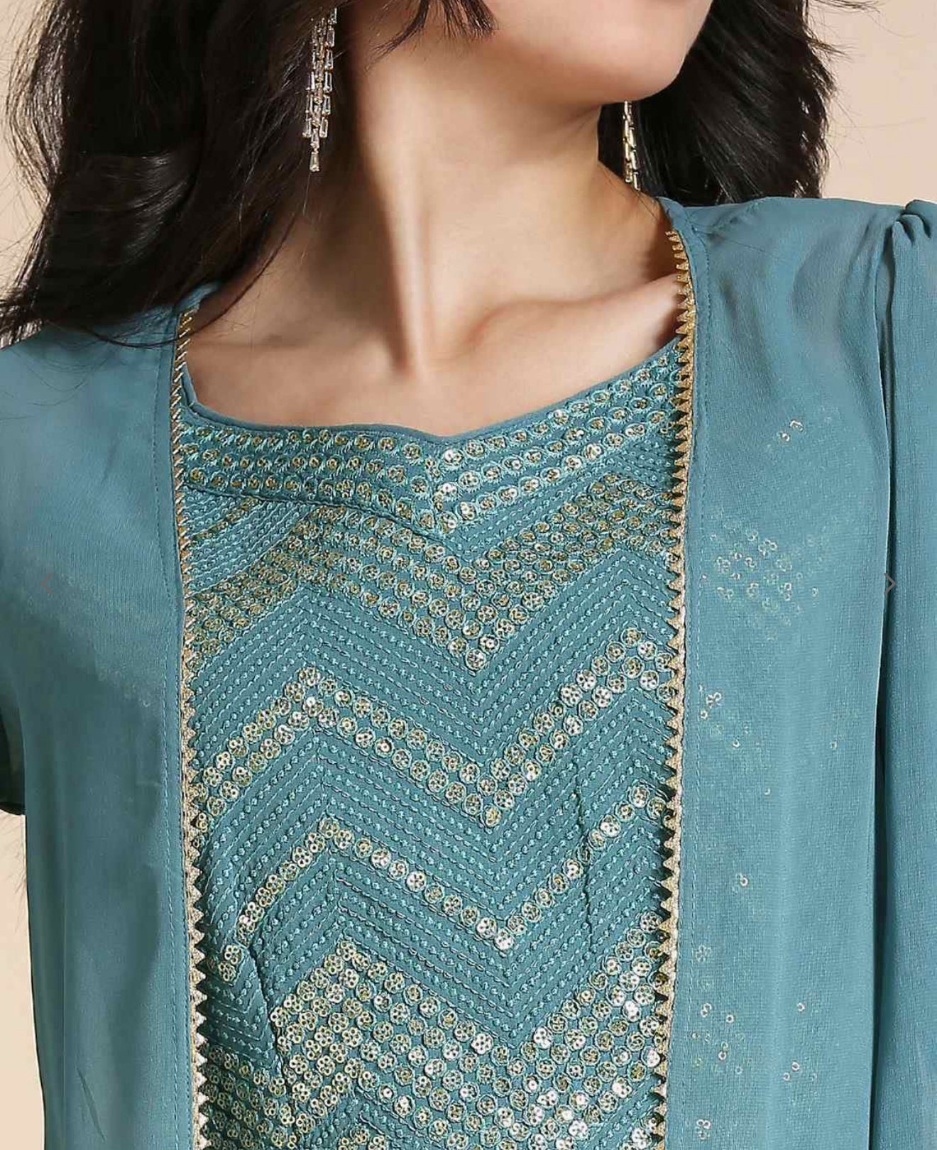 Women Crushed Fabric Party Wear Lehanga Choli Set with Long Shrug
