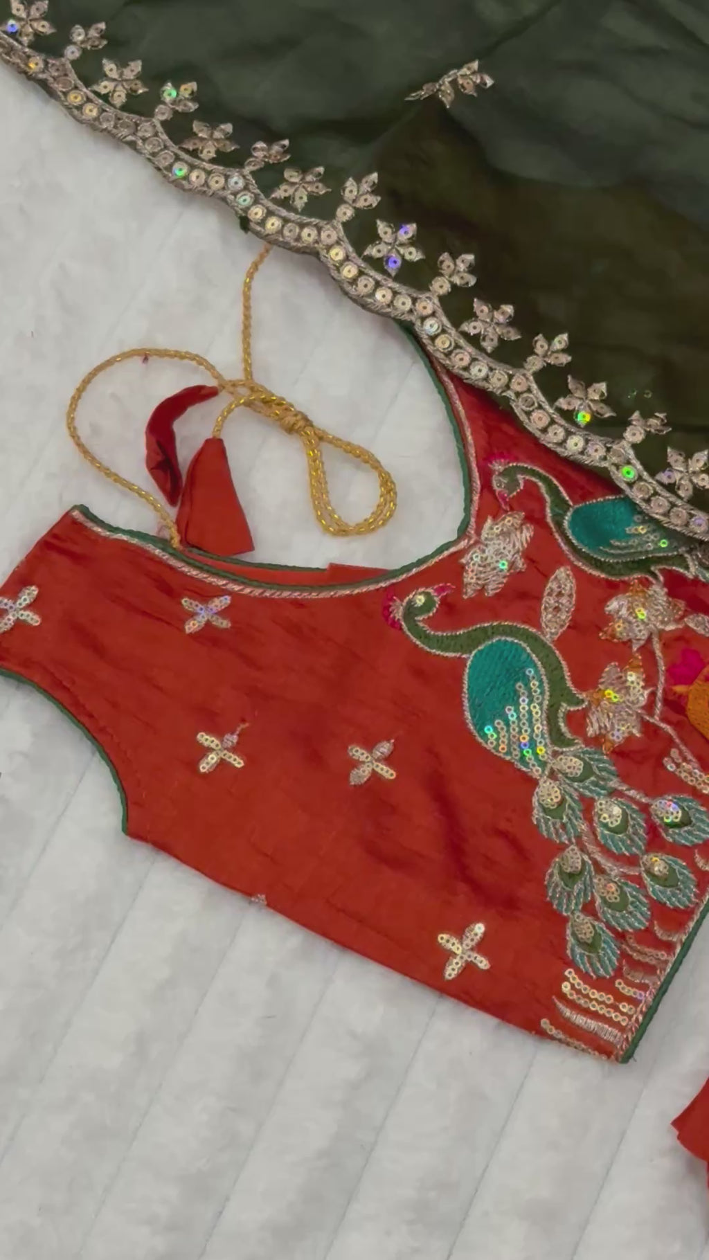Girls Festive Wear Silk Lehenga Set
