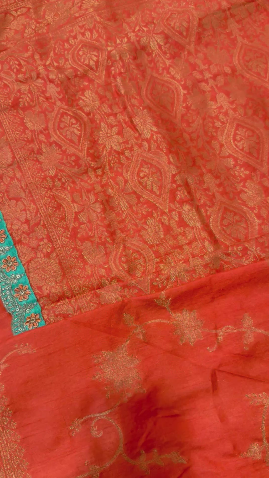 Dola Silk Saree with Embroidered Stitched Blouse